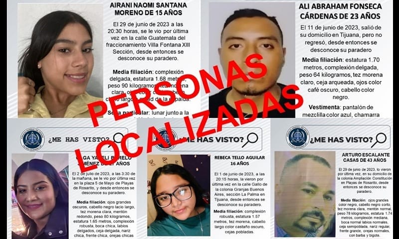 Fge Localiza A Cinco Personas Que Contaban Con Reporte De B Squeda