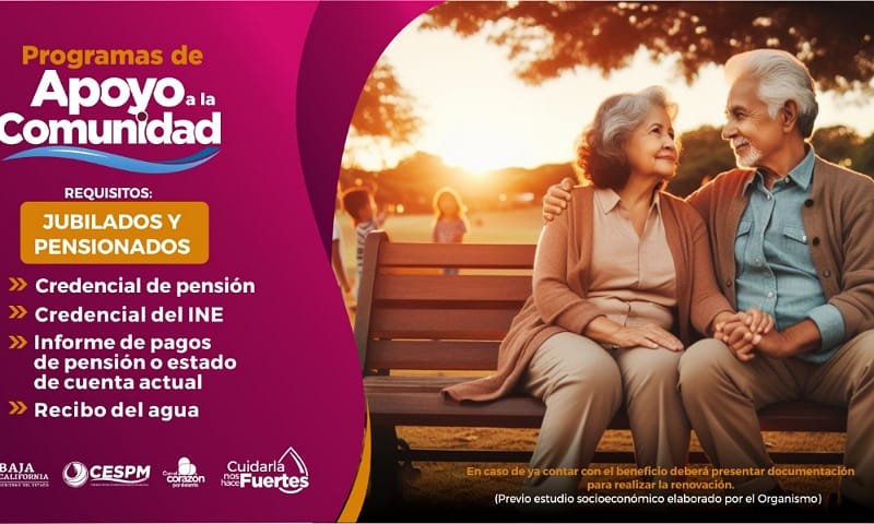 CESPM Ofrece Programa De Apoyos Para Personas Jubiladas Pensionadas Y