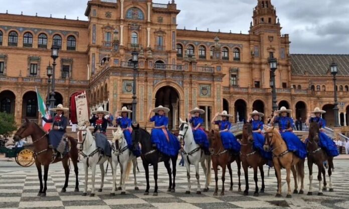 Escaramuzas de Baja California representan a México en emblemático intercambio cultural en España