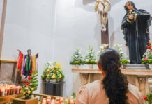 Gran afluencia de fieles en el Santuario de la Virgen de Guadalupe por Domingo de Ramos en Tijuana
