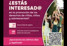 Invita gobierno del estado a inscribirse al curso “derechos de niñas, niños y adolescentes”
