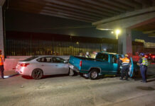 Fuerte accidente en la avenida Internacional deja a un conductor gravemente lesionado