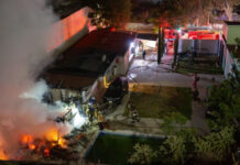 Incendio afecta vivienda en la colonia Linda Vista