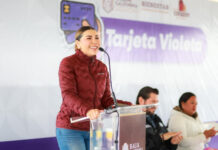 Encabeza Gobernadora Marina del Pilar entrega de nuevas Tarjetas Violeta para madres jefas de familia