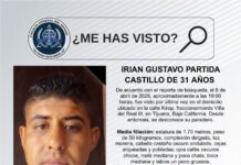 Pesquisa de Irian Gustavo Partida Castillo de 31 años de edad