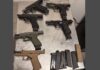 Agentes de CBP incautaron pistolas, cartuchos y municiones en Calexico Oeste