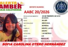 Alerta Amber Baja California de Sofía Carolina Otero Hernández