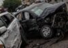 Aparatoso choque múltiple en Zona Centro deja un lesionado