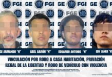 Fiscalía Regional de Tijuana obtiene vinculación a proceso contra cuatro imputados por robo con violencia, robo de vehículo y privación ilegal de la libertad