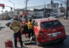 Choque vehicular en bulevar Agua Caliente
