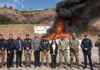 FGR incinera más de siete toneladas de narcóticos asegurados en Baja California