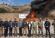 FGR incinera más de siete toneladas de narcóticos asegurados en Baja California