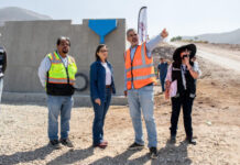 Supervisa Mónica Vega obra de agua potable en Valle Imperial