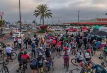 Realizan segunda edición de Rodada por la Paz en Playas de Rosarito