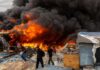 Incendio arrasa con viviendas en Vía Rápida Alamar; fueron 39 casas consumidas