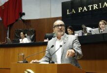 Exige el senador Max García en tribuna, juicio y extradición de Rocha Moya