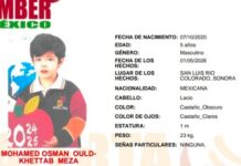 Alerta Amber Baja California de Mohamed Osman Ouldkhettab Meza
