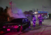 Incendian vehículo abandonado en la colonia Alemán
