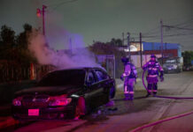Incendian vehículo abandonado en la colonia Alemán