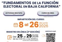 Invita IEEBC a participar en la segunda edición del curso en línea “Fundamentos de la Función Electoral en Baja California”