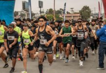 Más de 500 jóvenes participan en carrera 5K de Policía Juvenil en Playas de Rosarito